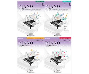 Faber Piano Adventures Level 3B Set (4 livres) 2e édition - Leçon, théorie, technique et artistique, performance