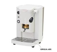 Faber Piccola Slot Basic - Machine à café avec presse à dosettes en laiton - Cadre en métal blanc et façade en polycarbonate blanc