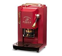Faber Pro Deluxe Cafetière Dosettes 44mm Laiton Rouge Cerise