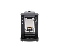 Faber Slot Inox - Machine à café avec presse à dosettes en laiton - Cadre en métal noir et façade en acier