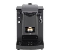 Faber Slot Plast Basic - Machine à café avec presse à dosettes en laiton - Cadre en métal noir et façade en polycarbonate noir