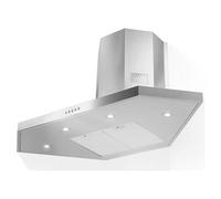Faber STILO ANGOLO/SP LED EV8 XA100 - 325.0538.982 Hotte Murale | Classe énergétique A | 100 cm, angle, inox, LED, aspiration périmétrale
