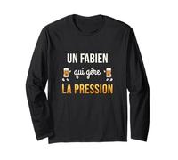Fabien Qui Gère la Pression Cadeau Fabien Humour Bière Manche Longue