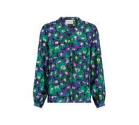 Fabienne Chapot - Blouse à Manches Gigot Florale - Femme - Blouses et Chemises - Vert - Taille: 38 FR