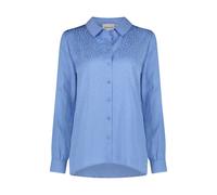 Fabienne Chapot - Blouse Jacquard Bleue à Manches Ballon - Femme - Blouses et Chemises - Bleu - Taille: 42 FR