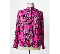 Fabienne Chapot - Blouse Florale Rose à Col Mandarin - Femme - Blouses et Chemises - Multicolore - Taille: 40 FR