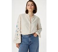 Fabienne Chapot Harry Blouse Warm White/blue Taille: 40 | Chemisiers Outlet | Femme | Blanche