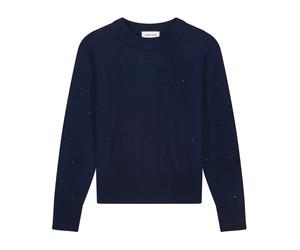 Fabienne Chapot - Lidi Rhinestone Pullover - Femme - Pulls - Bleu - Taille: 44 FR