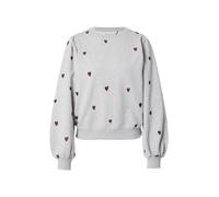 Fabienne Chapot Sweat-shirt 'Dina' gris / rouge foncé, Taille XS