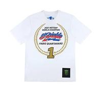 Fabio Quartararo T-Shirt El Diablo 20 Champion du Monde MotoGP Officiel (XXL)