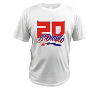 Fabio Quartararo T-Shirt El Diablo World Motorcycle Rider Casual Sport Tee Shirt Tops Casual Short Sleeve Streetwear Camisetas