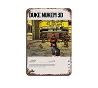 FABIVA Affiche de jeu vidéo Duke Nukem 3D (1996) en métal vintage pour pub club café bar décoration murale rétro 20 x 30 cm