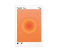 FABIVA Poster sur toile représentant le numéro 777 - Loi de l'attraction 2 - Décoration de chambre à coucher - Paysage sportif - Cadeau - Sans cadre - 20 x 30 cm