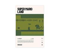FABIVA Poster sur toile Super Mario Land (1989) - Décoration murale pour salon, chambre à coucher - Style sans cadre - 50 x 75 cm