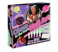 FabLab Glow Kit de Nail Art à partir de 8 Ans | Créez Fab Neon Nail Art ! Comprend 5 Couleurs de Vernis à Ongles et Plus de 80 Autocollants pour Ongles | Cadeaux pour Filles à partir de 8 Ans