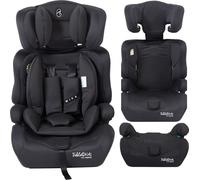 FableKids Siège auto pour enfants | Ceinture de sécurité à 3 points | Siège auto pour enfants 76-150 cm |Noir