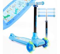 FableKids Trottinette Enfant Pliable avec Roues LED | Scooter à Hauteur Réglable, Frein au Pied, dès 3 Ans | Jusqu’à 50 kg
