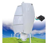 Fablestoryem 12000W Kit de Générateur d'éolienne, éolienne Verticale à Arbre de Lévitation Magnétique Hélicoïdal 12V 24V 48V, avec Contrôleur MPPT, pour Système Solaire éolien Hybride,E-24V