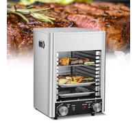 Fablestoryem Grill D'intérieur Commercial - Gril 10 Couches | avec Minuterie de 10 Minutes et Réglage de La Température à 800℃, Four à Steak, Four électrique Commercial avec Plateau, Gril et Poignée