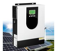 Fablestoryem Onduleur Hybride Solaire 3000W DC24V vers AC230 V, onduleur à Onde sinusoïdale Pure Hors réseau avec contrôleur de Charge Solaire MPPT 80A, adapté pour Batterie au Plomb/Lithium 24V