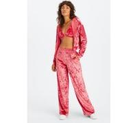 Fabletics Go-to Crushed Velour Wide Leg Pant Strawberry Red Taille: XL Short | Pantalons de survêtement Outlet | Femme | Rouge