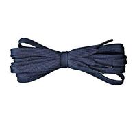 Fabmania Lacets de Rechange pour Baskets - Coton Plat Bleu Marine - Longueur 140cm