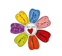 FABOLAND Fèves la Marguerite Je t'aime, DV2780 - Série de 8 Sujets en Porcelaine pour la Galette des Rois