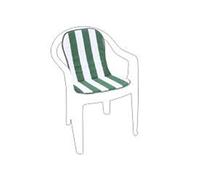 Fabotex Coussin de jardin Action Garden Monobloc Blanc/Vert 75 x 38 x 2 cm