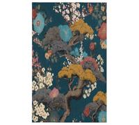 Fabpuro Lot de 2 torchons de cuisine en microfibre doux et absorbants à séchage rapide pour salle de bain, décoration d'intérieur, art japonais vintage, pin, cerisier, fleur de cerisier - 45 x 72 cm
