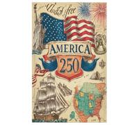 Fabpuro Torchon de cuisine en microfibre doux et absorbant à séchage rapide pour salle de bain, décoration d'intérieur rétro 250e anniversaire des États-Unis 45 x 72 cm