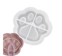 Fabr Moule en silicone pour plateau en forme de patte de chat : jolis plateaux avec empreintes de pattes, dessous de verre et plus | Moule en silicone anti-adhésif pour travaux manuels en résine, Fabr