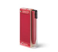 FABRIANO 06803001 - Inspira Shorty Pencil, bloc-notes, set de carnets de notes avec crayon à mine tombante, rouge, pour designers, étudiants, artistes & amateurs d'écriture