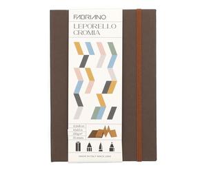 FABRIANO 19100721 - Carnet de croquis LEPORELLO CROMIA, bloc à dessin, Sketch Book, polyvalent pour pastel, peinture à sec & techniques d'aquarelle