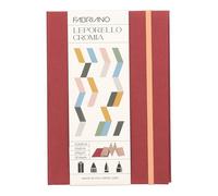 FABRIANO 19100722 - Carnet de croquis LEPORELLO CROMIA, carnet de notes, Sketch Book, utilisation polyvalente pour le pastel, la peinture à sec & les techniques légères d'aquarelle