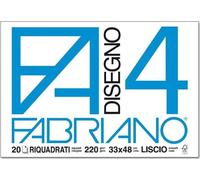 Fabriano 8001348161509 Papier millimétré 220 g/m² 20 feuilles
