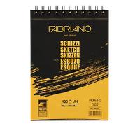 Fabriano 8001348169406 Cahier à spirales A4 pour Esquisse Blanc