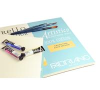 Fabriano Artistico White -10 Feuilles 56x76 Cm -640 Gsm -Grain Fin