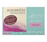 Fabriano Artistico White- Bloc31x41-300g- 20 Feuilles-Grain Satiné