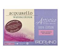 FABRIANO ARTISTICO X WHITE- Bloc31x41-300g-20feuilles-grain satiné