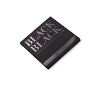 FABRIANO - BLACK BLACK - Bloc 1 côté collé 20x20 cm - 300 gsm - 20 feuilles papier ultra-noir