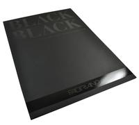 FABRIANO Black Bloc 1 côté collé, Papier, Ultra Noir, DIN A2