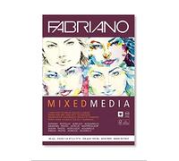 Fabriano Bloc mixte moyen A5 feuilles 40 250 g Grain naturel