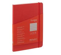 Fabriano Ecoqua Plus Cahier relié 14,7 x 21,1 cm A5 ligné Rouge