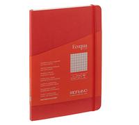 Fabriano Ecoqua Plus Stitch Bound Grid A5 Red (FR19621109)