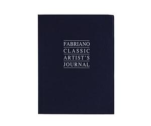 FABRIANO - FABRIANO CLASSIC ARTIST'S JOURNAL - Carnet 12x16 cm - 90 gsm - Bleu marine - 192 feuilles - blanc et ivoire