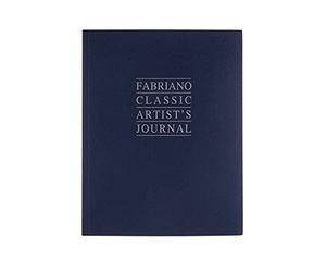 FABRIANO - FABRIANO CLASSIC ARTIST'S JOURNAL - Carnet 16x21 cm - 90 gsm - Bleu marine - 192 feuilles - blanc et ivoire