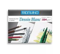 Fabriano - Papier Fabriano Blanc Pochette 24x32 cm 224 g 12 feuil.