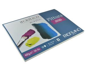 Fabriano Pittura Pack de 10 Feuilles de Papier à dessin 400 g 25 x 35 cm Blanc