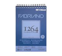 Fabriano Unbekannt Honsell 19100649 Fabriano Watercolour Bloc de 30 feuilles de papier blanc naturel satiné à grain moyen sans acide pour toutes les techniques à sec 300 g/m² Format A4