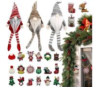 - Fabric/ABS 32x28x5cm | Christmas Celebrate Countdown Calendar with Hanging Decor, Children Tabletop Halloween Adults Festival | Christmas Celebrate Countdown Сalendar